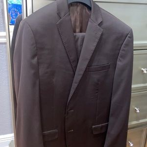 Calvin Klein Mens suit 44L chocolate brown